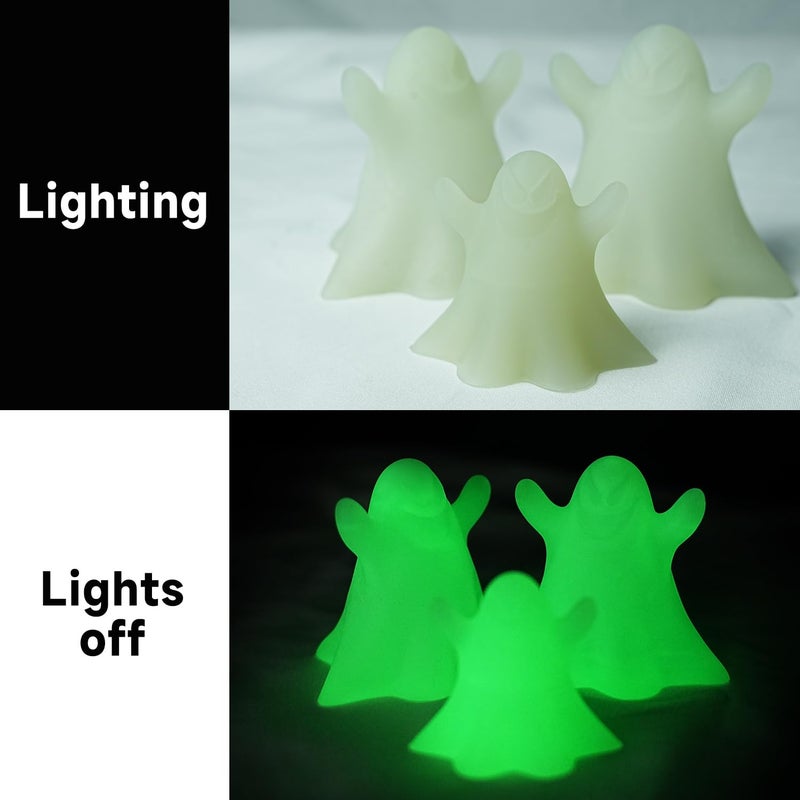 GratKit راتنج يتوهج في الظلام أخضر، راتنج فوتوبوليمر UV-Curing 405nm لطابعات 3D LCD/DLP، 1000 جرام، شفاف - Image 4